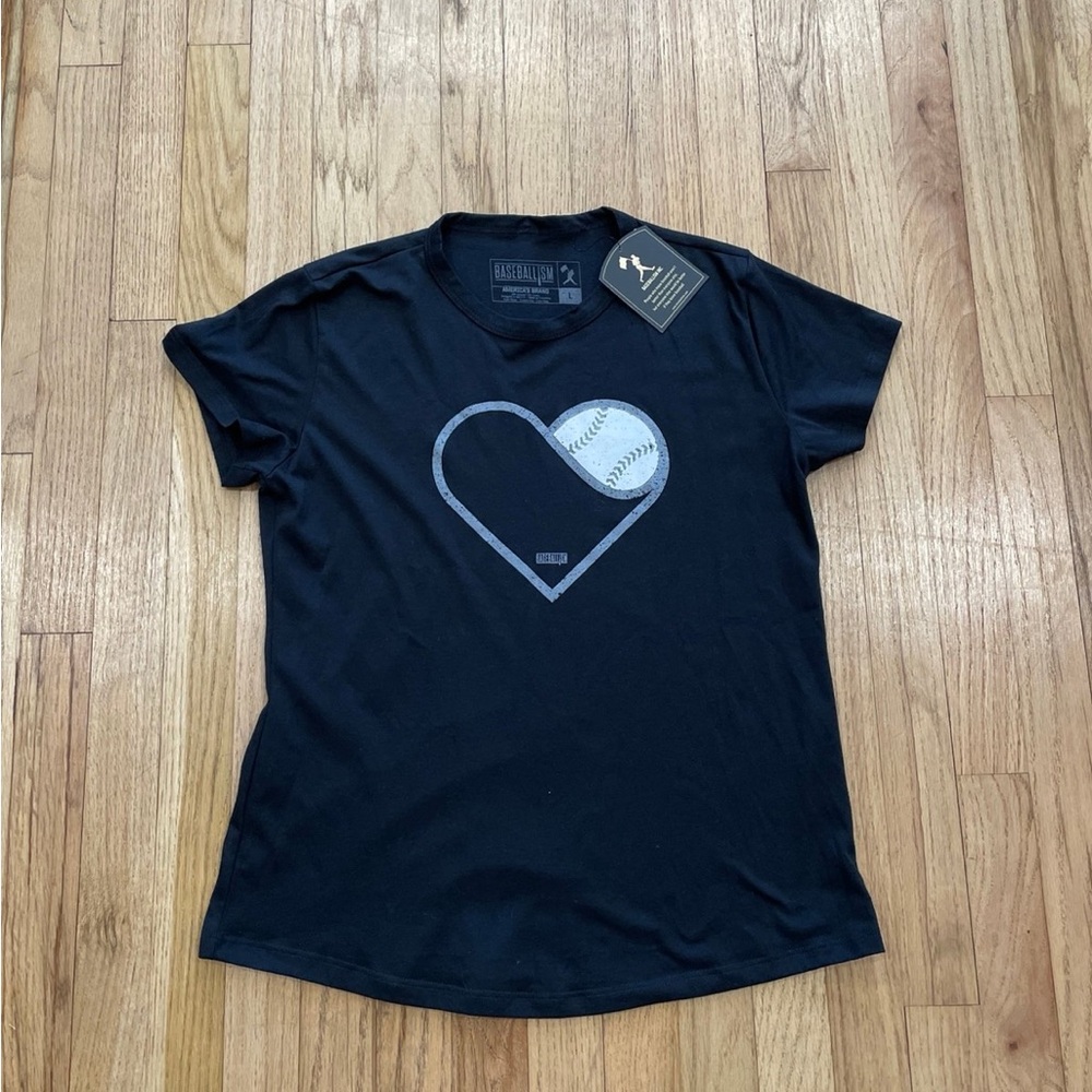 Baseballism black tee NWT